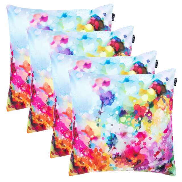 Cushion 43x43cm Spring Flower, Pink Back