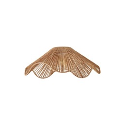 ValueLights Farai Natural Woven Rope Wave Ceiling Light Shade and Bulb