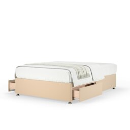 Ortho Classic Orthopaedic Natural Plush Velvet 2 Drawer Divan Set Double