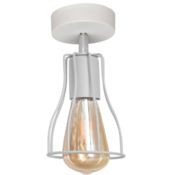 Tube Semi Flush Light White 10cm