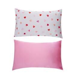 SMUG Loveheart Soft Satin Pillowcase Set - Loveheart Print