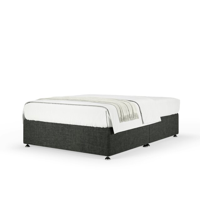Ortho Classic Orthopaedic Charcoal Linen Divan Set Double