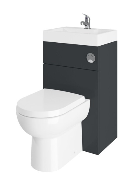 Balterley Modern Floor Standing Bathroom 2 in 1 Combination Basin and WC Toilet Unit