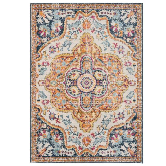 KUKOON Bright Multicolour Traditional Medallion Living Area Rug 160cm x 230cm Multi