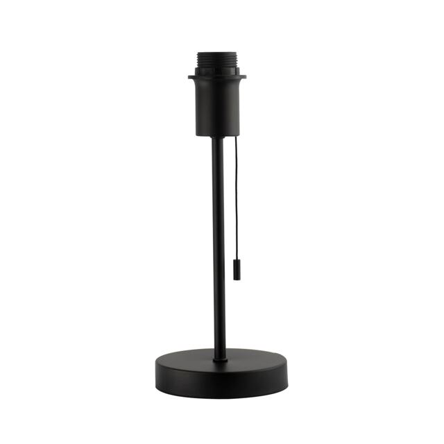 Traditional and Classic Table Lamp Base in Matte Black with Pull Cord Switch Black Black 1