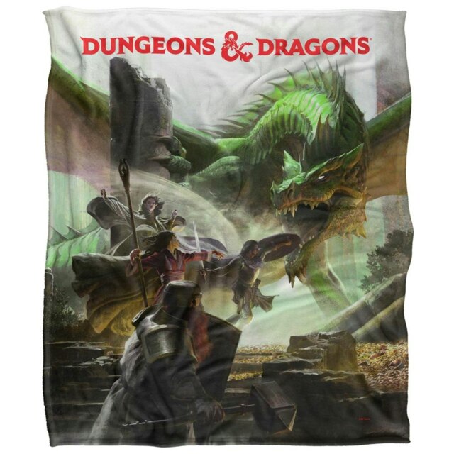 Dungeons & Dragons Starter Set Art Blanket - White - One Size