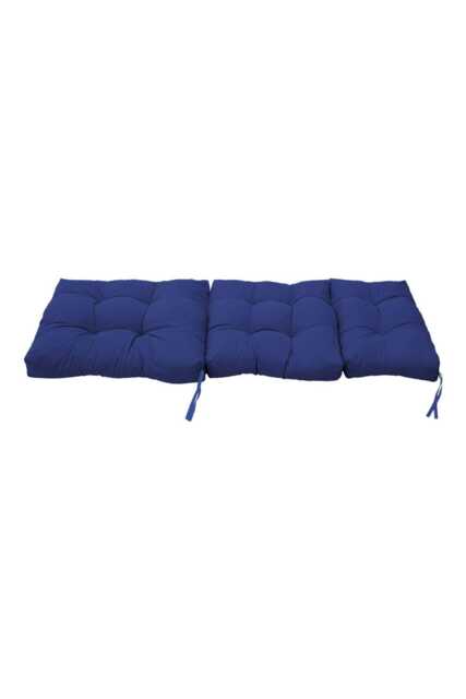 Living and Home Adirondack Patio Chair Cushion, 130x55cm, Navy Blue