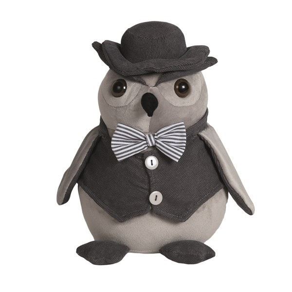 Straits Grey Mr Owl Door Stop