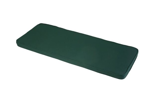3 Seater Bench Outdoor Garden Furniture Cushion - L141 x W48 x H4 cm - Forest Green Green