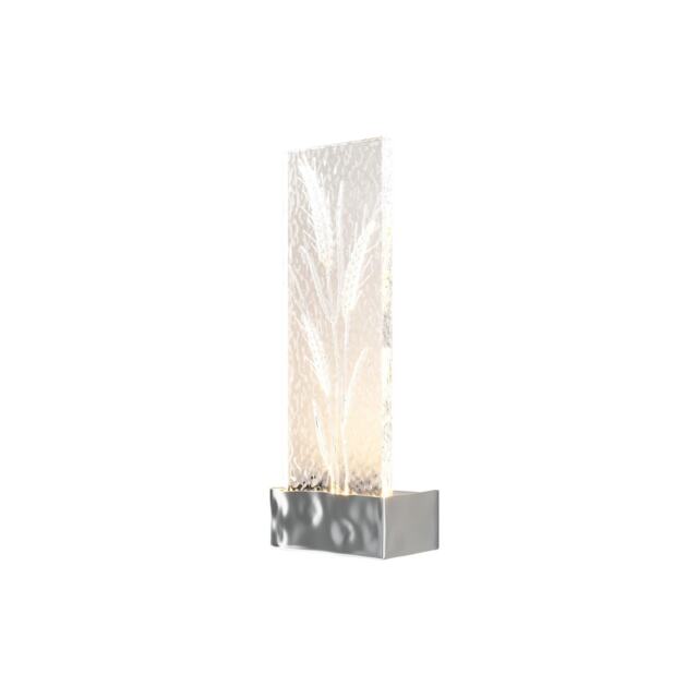 Ornate Modern Integrated LED Wall Lamp Chrome 3000K 50lm Acrylic Shade