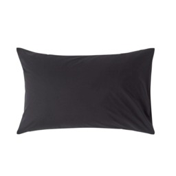 Homescapes Black Egyptian Cotton Housewife Pillowcase 200 TC - Standard Size