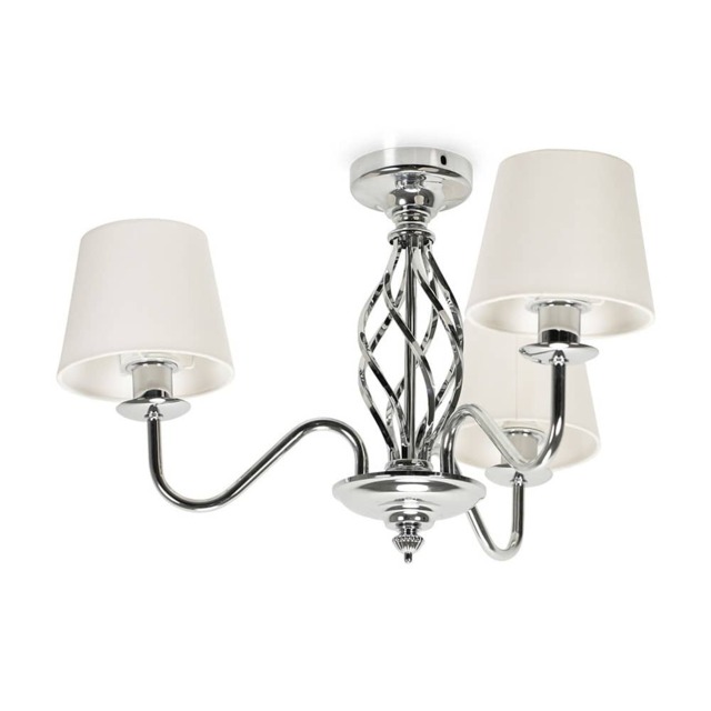 ValueLights Memphis Chrome 3 Way Chandelier Chrome