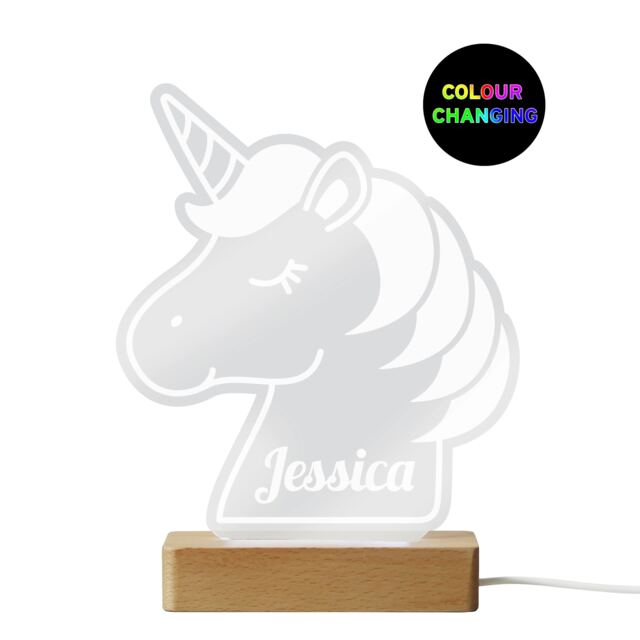 Unicorn Wooden Based LED Light