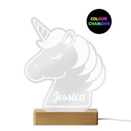 Unicorn Wooden Based LED Light