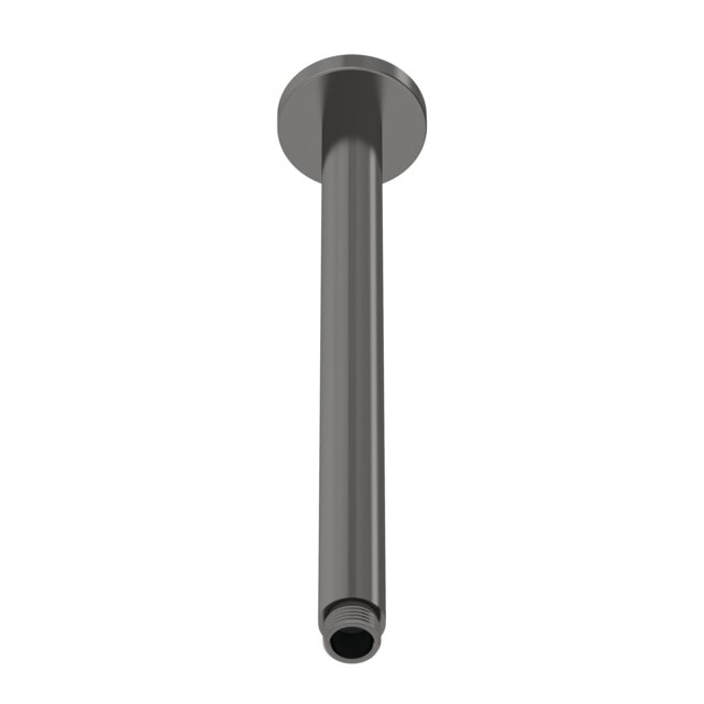 Balterley Bathroom Modern Round Ceiling Mounted Shower Arm Silver Brushed Pewter 1