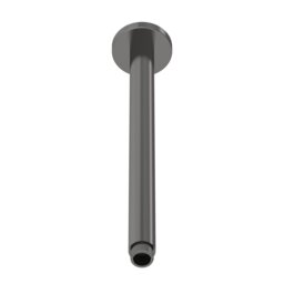Balterley Bathroom Modern Round Ceiling Mounted Shower Arm Silver Brushed Pewter 1