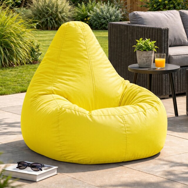 Recliner Indoor Outdoor Bean Bag Burnt Orange Bean Bag Chair