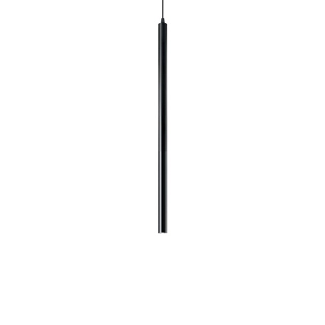 Ultrathin LED 1 Light Slim Ceiling Pendant Black