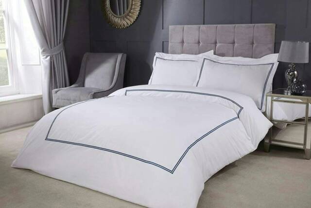 Mayfair Duvet Cover Set - King - Blue Blue King
