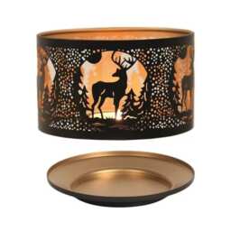 Aroma Candle Shade & Tray Set 15cm Black - Stag Black 1