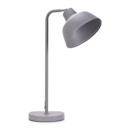 ValueLights Morris Stone Grey Retro Dome Metal Desk Office Table Lamp Light