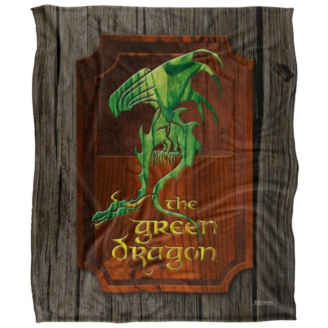 Lord Of The Rings The Green Dragon Sign Blanket - Multicoloured - One Size