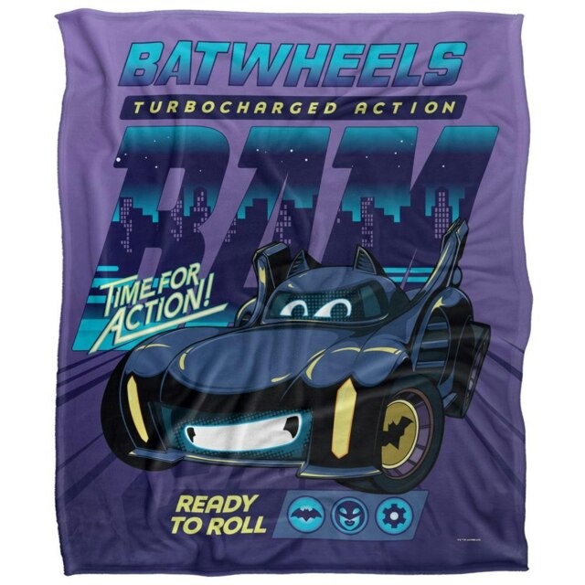 Batwheels Time For Action Batmobile Blanket - Multicoloured - One Size