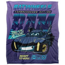 Batwheels Time For Action Batmobile Blanket - Multicoloured - One Size