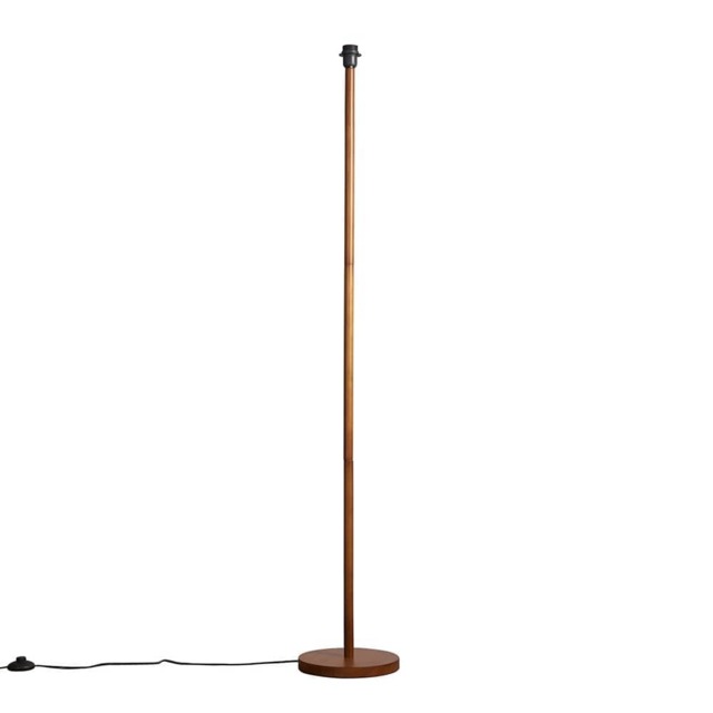 ValueLights Heather Dark Wood Floor Lamp Base Only