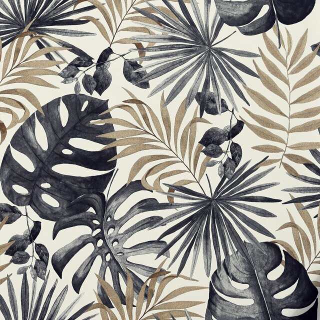 Arthouse Jungle Wall Black/Gold