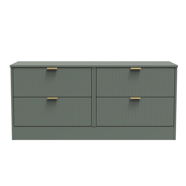 Denver 4 Drawer Bed Box in Reed Green (Ready Assembled) Green Reed Green