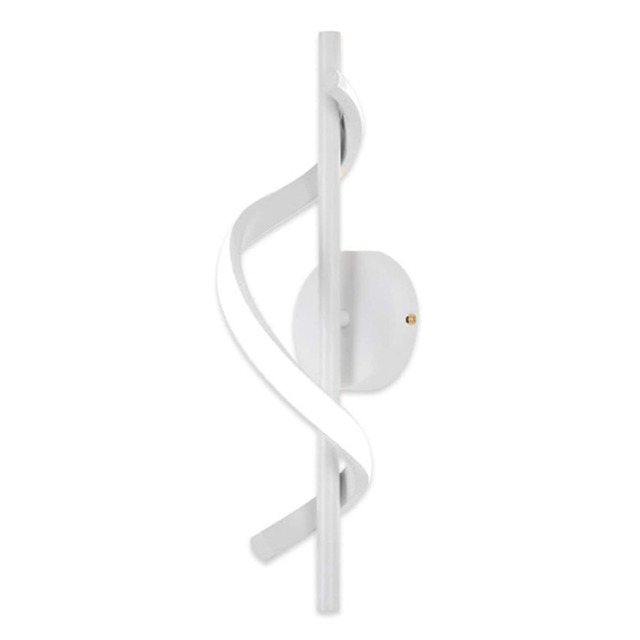 Modern Spiral LED Wall Light 3 Color Lights Sconce White