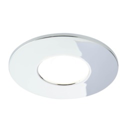 BHS Nate LED Fixed Fire Rated IP65 Recessed Spotlight Silver Chrome 1