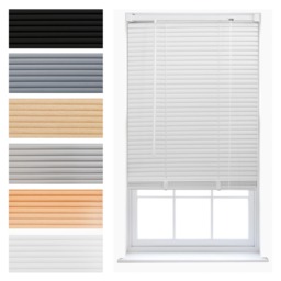 Made to Measure PVC Venetian Blinds 25mm Slats Easy Install, Waterproof, Easy Clean