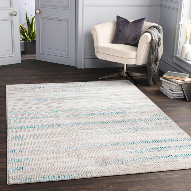 LIVABLISS Lustro-Modern Rug 200 x 275 cm Grey Blue Beige