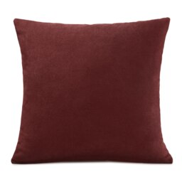 Plain Chenille Velvet 45cm x 45cm Red Cushion Set of 4 Red 45cm x 45cm x 10cm 4