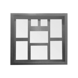 Silver 8 Photo Multi Photo Frame,Multi-Frame For Decor,Silver Finish Poster Frame,Ideal For Gifting Family Silver One Size
