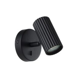 EGLO Portillo Aluminium & Steel Modern Wall Spotlight, Black