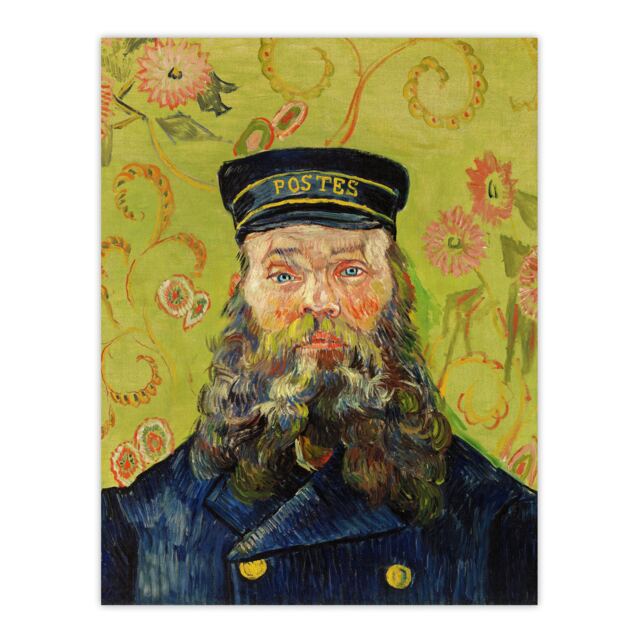 "The Postman Joseph Roulin Van Gogh Vintage Wall Art Poster Print 12X16"""