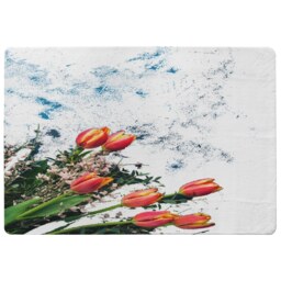 Flowers On Marble Rug Multi