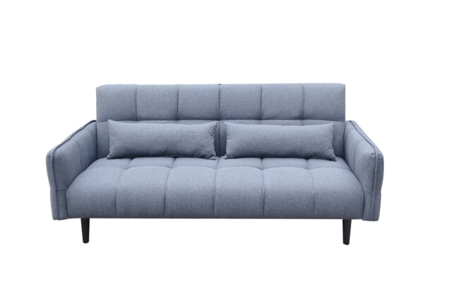 Bello 2 Seater Sofa Bed in Grey or Silver Grey One Size