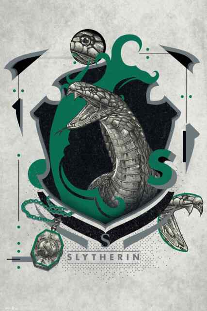Harry Potter Slytherin Illustrative 61 x 91.5cm Maxi Poster