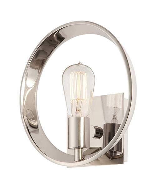 Theater Row 1 Light Indoor Wall Light Imperial Silver, E27