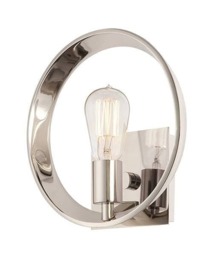 Theater Row 1 Light Indoor Wall Light Imperial Silver, E27