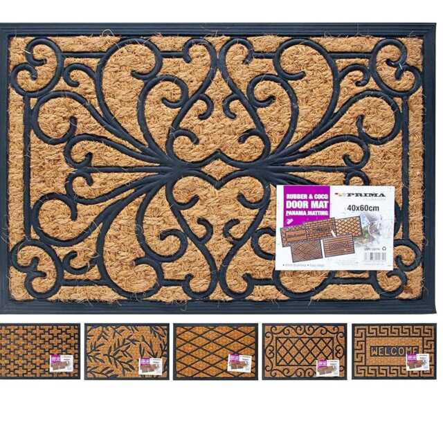 Home Entryway Heavy Duty Non Slip Door Mat Panama Home Welcome Coir