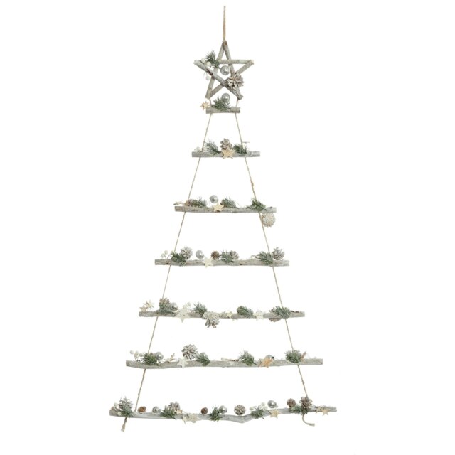 The Tree Company Natural Pine Cone Star White Hanging Tree 1.25M x 70cm