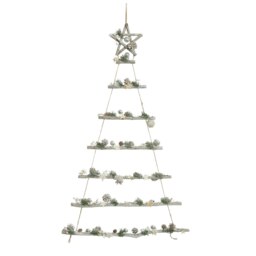 The Tree Company Natural Pine Cone Star White Hanging Tree 1.25M x 70cm