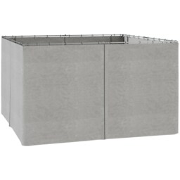 Outsunny 3 x 4(m) Universal Gazebo Replacement Sidewall Set, 4 Panels, Grey Grey