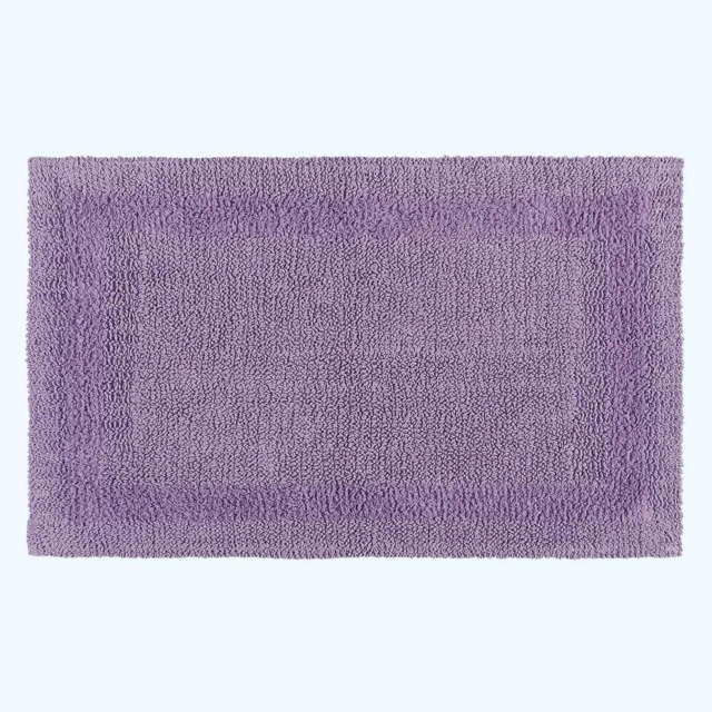 Homescapes Luxury Reversible Extra Large Bath Mat - Lilac Purple Lilac