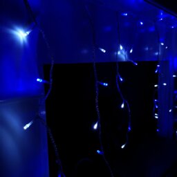 360 LED 8.8m Snowing Iciclebrights Indoor Outdoor Multifunction Christmas Icicle Lights on Clear Cable with Timer in Blue & White